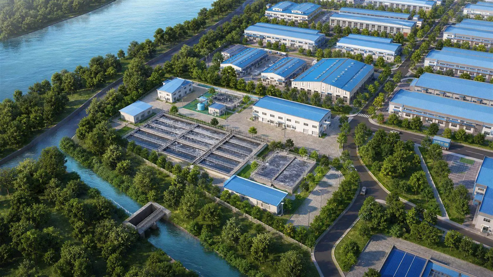 Phối cảnh 3D khu công nghiệp